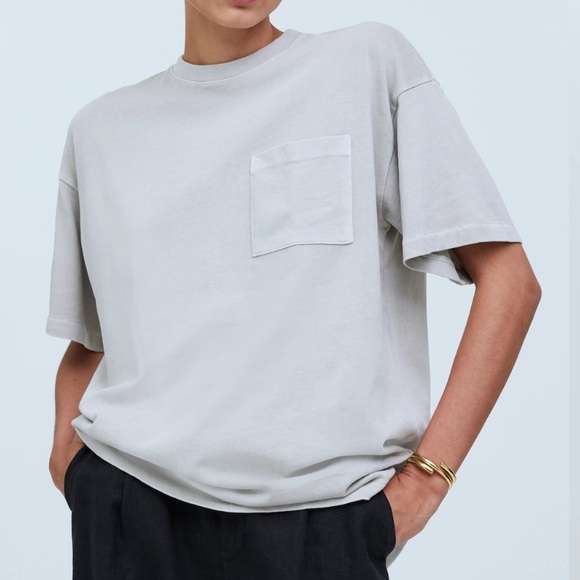 Madewell Garment-Dyed Oversized Pocket Tee - Picture 2 of 12